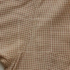 画像11: 40's Pilgrim "NOBILITY" COTTON PRINT HOUNDSTOOTH CHECK S/S OPEN COLLAR BOX SHIRT (11)