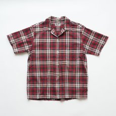 画像1: 60's Jayson COTTON CHECK S/S LOOP COLLAR BOX SHIRT (1)