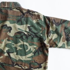 画像5: 〜80's FIVE BROTHER COTTON POLYESTER PRINT WOODLAND CAMOUFLAGE FLANNEL SHIRT "MADE IN USA" (5)