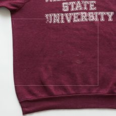 画像8: 70's UNKNOWN BRAND PRINT CREW NECK SWEAT "WASHIGTON STATE UNIVERSITY" (8)