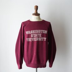 画像16: 70's UNKNOWN BRAND PRINT CREW NECK SWEAT "WASHIGTON STATE UNIVERSITY" (16)