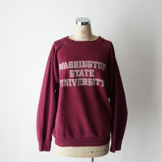 画像17: 70's UNKNOWN BRAND PRINT CREW NECK SWEAT "WASHIGTON STATE UNIVERSITY" (17)