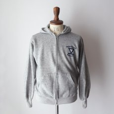画像9: 80's UNKNOWN BRAND PRINT SWEAT ZIP PARKA "PORSCHE RALLYE" (9)