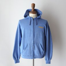 画像11: 80's UNKNOWN BRAND PRINT SWEAT ZIP PARKA "PUNAHOU" (11)