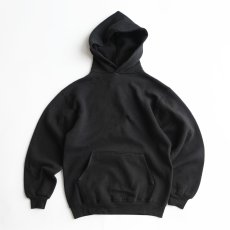画像1: 〜90's SUPER WEIGHTS by RUSSELL BACK PRINT BLACK SWEAT PULLOVER PARKA "ICKES" "MADE IN USA" (1)