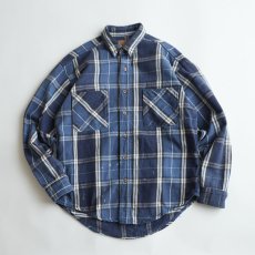画像1: 〜90's ST. JOHN'S BAY COTTON CHECK HEAVY FLANNEL SHIRT "MADE IN USA" (1)