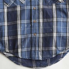 画像11: 〜90's ST. JOHN'S BAY COTTON CHECK HEAVY FLANNEL SHIRT "MADE IN USA" (11)