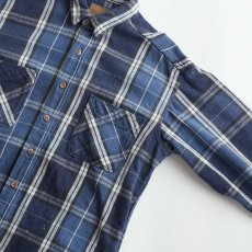 画像3: 〜90's ST. JOHN'S BAY COTTON CHECK HEAVY FLANNEL SHIRT "MADE IN USA" (3)
