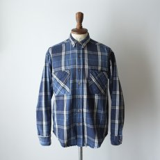 画像12: 〜90's ST. JOHN'S BAY COTTON CHECK HEAVY FLANNEL SHIRT "MADE IN USA" (12)
