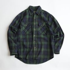 画像1: 〜00's Stillwater Supply Co. COTTON BLACKWATCH CHECK HEAVY FLANNEL SHIRT (1)
