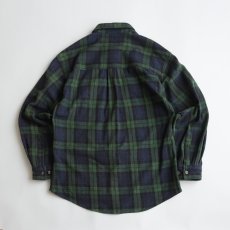 画像2: 〜00's Stillwater Supply Co. COTTON BLACKWATCH CHECK HEAVY FLANNEL SHIRT (2)