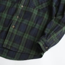 画像3: 〜00's Stillwater Supply Co. COTTON BLACKWATCH CHECK HEAVY FLANNEL SHIRT (3)
