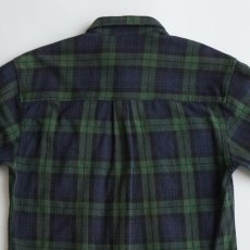 画像4: 〜00's Stillwater Supply Co. COTTON BLACKWATCH CHECK HEAVY FLANNEL SHIRT (4)