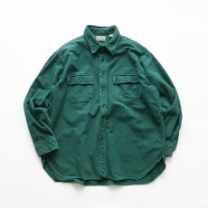 画像1: 80's L.L. Bean COTTON CHAMOIS CLOTH SHIRT "MADE IN USA" (1)