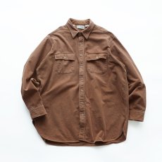 画像1: 80's-90's L.L. Bean COTTON CHAMOIS CLOTH SHIRT "MADE IN USA" (1)