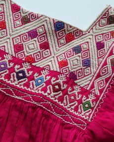 画像6: OLD UNKNOWN BRAND EMBROIDERED COTTON GAUZE TUNIC (6)