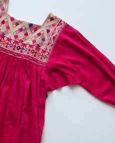 画像3: OLD UNKNOWN BRAND EMBROIDERED COTTON GAUZE TUNIC (3)