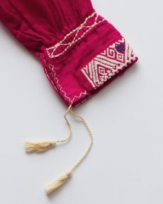 画像7: OLD UNKNOWN BRAND EMBROIDERED COTTON GAUZE TUNIC (7)