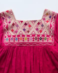 画像5: OLD UNKNOWN BRAND EMBROIDERED COTTON GAUZE TUNIC (5)