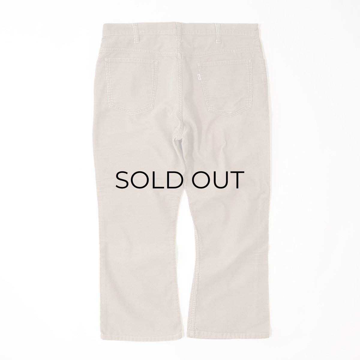 画像3: OLD LEVI'S 646 CORDUROY FLARE PANTS 【Beige  W38 程度】 (3)