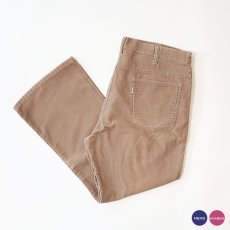 画像1: OLD LEVI'S 646 CORDUROY FLARE PANTS 【Beige  W38 程度】 (1)