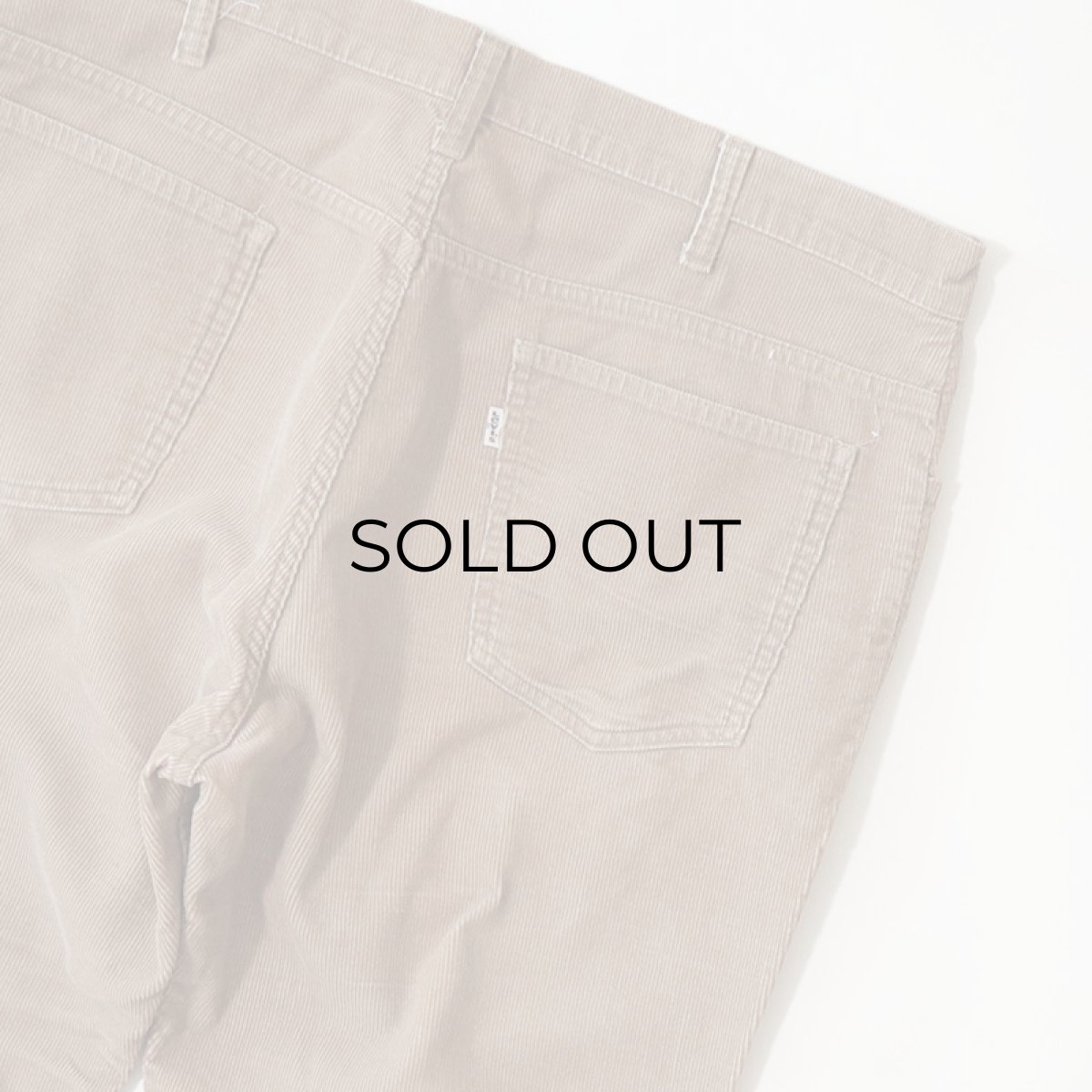 画像6: OLD LEVI'S 646 CORDUROY FLARE PANTS 【Beige  W38 程度】 (6)