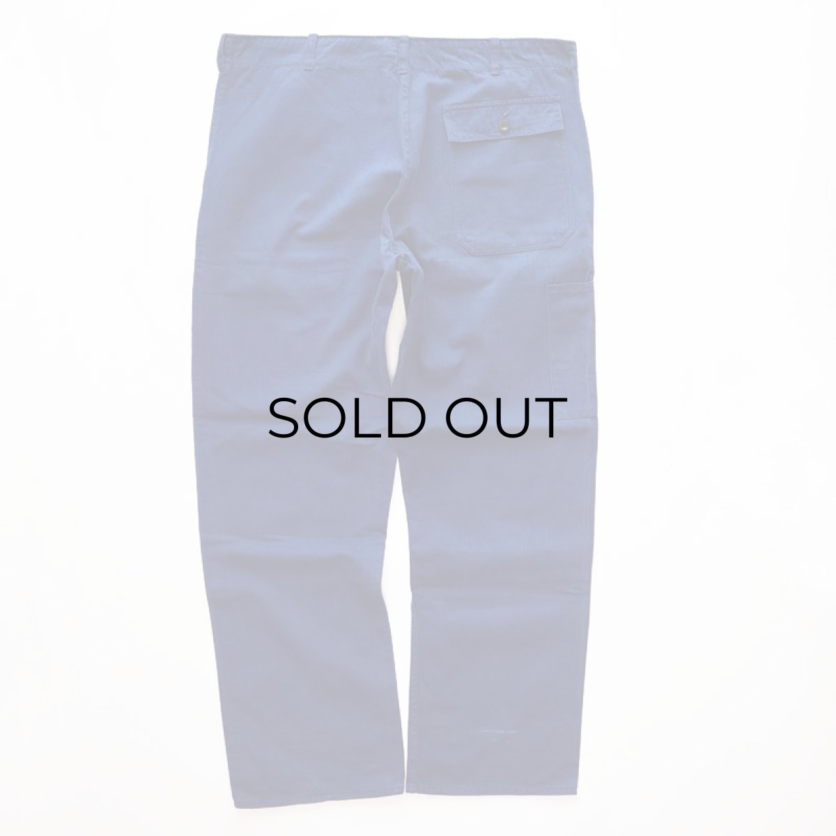 画像3: OLD UNKNOWN BRAND COTTON HERRINGBONE TWILL GERMAN WORK PANTS (3)