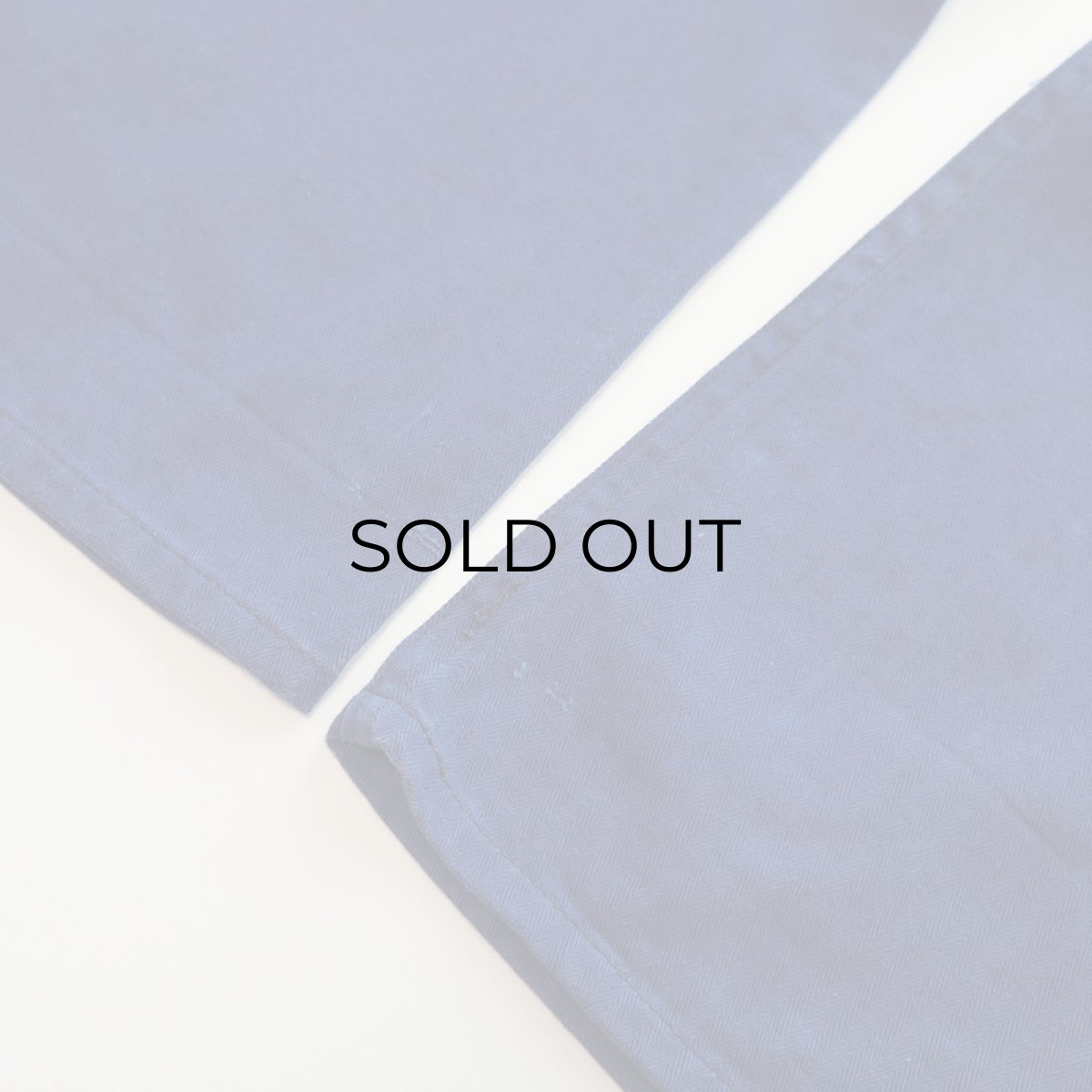 画像8: OLD UNKNOWN BRAND COTTON HERRINGBONE TWILL GERMAN WORK PANTS (8)