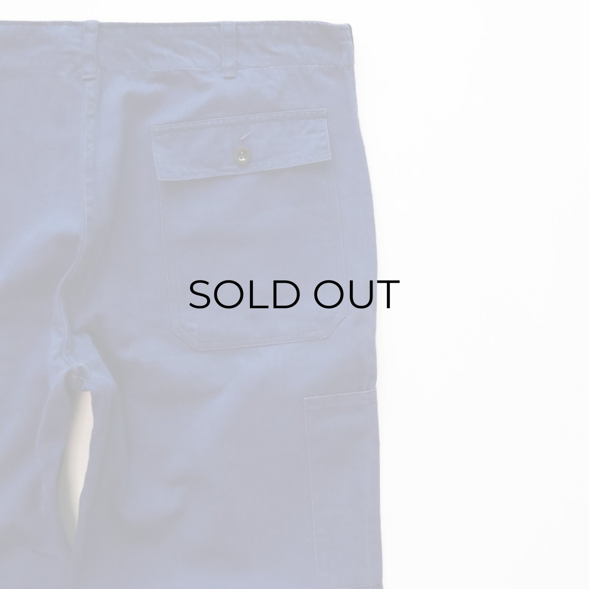 画像7: OLD UNKNOWN BRAND COTTON HERRINGBONE TWILL GERMAN WORK PANTS (7)