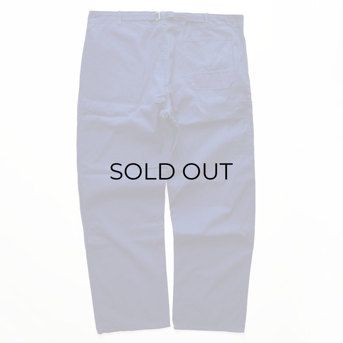 画像3: OLD UNKNOWN BRAND COTTON HERRINGBONE TWILL GERMAN WORK PANTS (3)