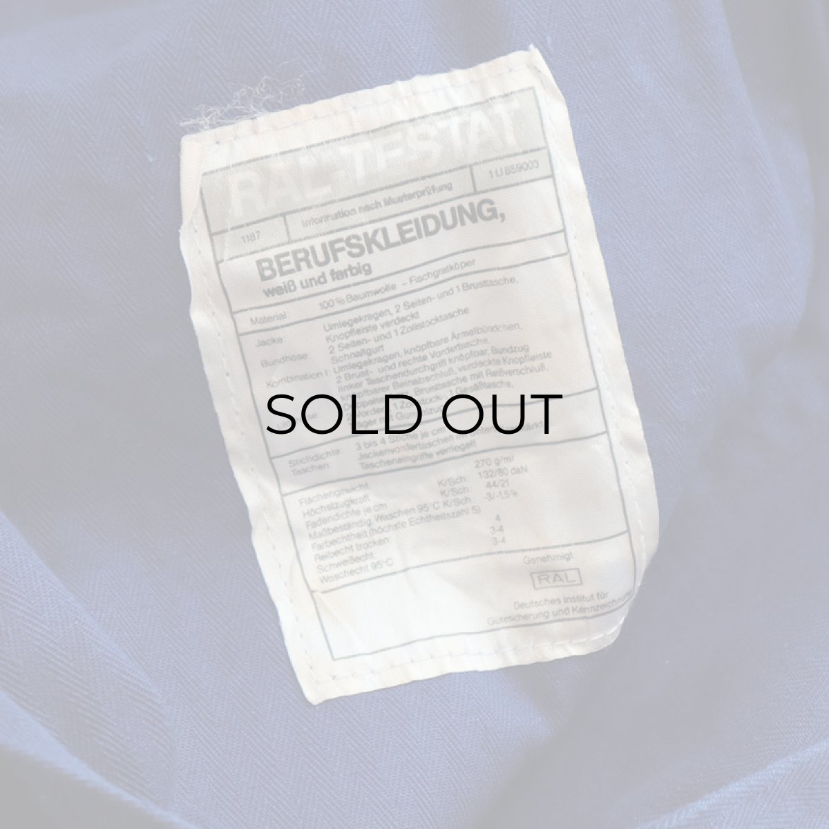 画像7: OLD UNKNOWN BRAND COTTON HERRINGBONE TWILL GERMAN WORK PANTS (7)