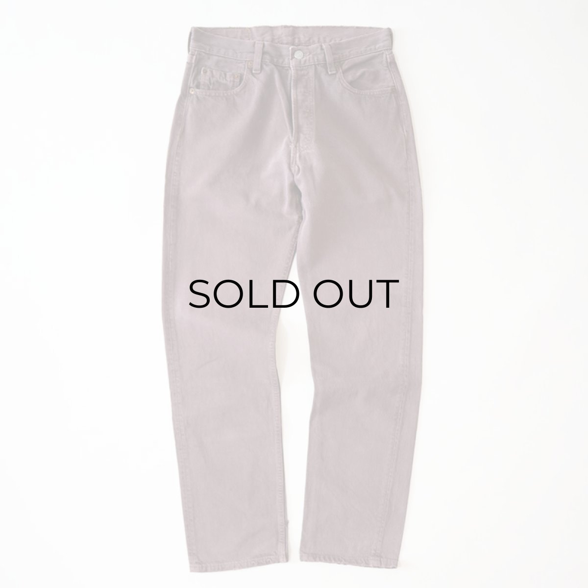 画像2: LEVI'S 501 OVER DYED DENIM PANTS "made in USA" 【Purple  W31 程度】 (2)