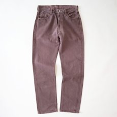 画像2: LEVI'S 501 OVER DYED DENIM PANTS "made in USA" 【Purple  W31 程度】 (2)