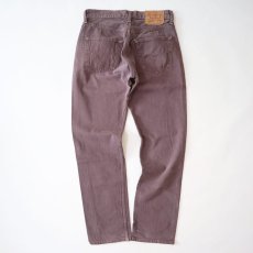 画像4: LEVI'S 501 OVER DYED DENIM PANTS "made in USA" 【Purple  W31 程度】 (4)