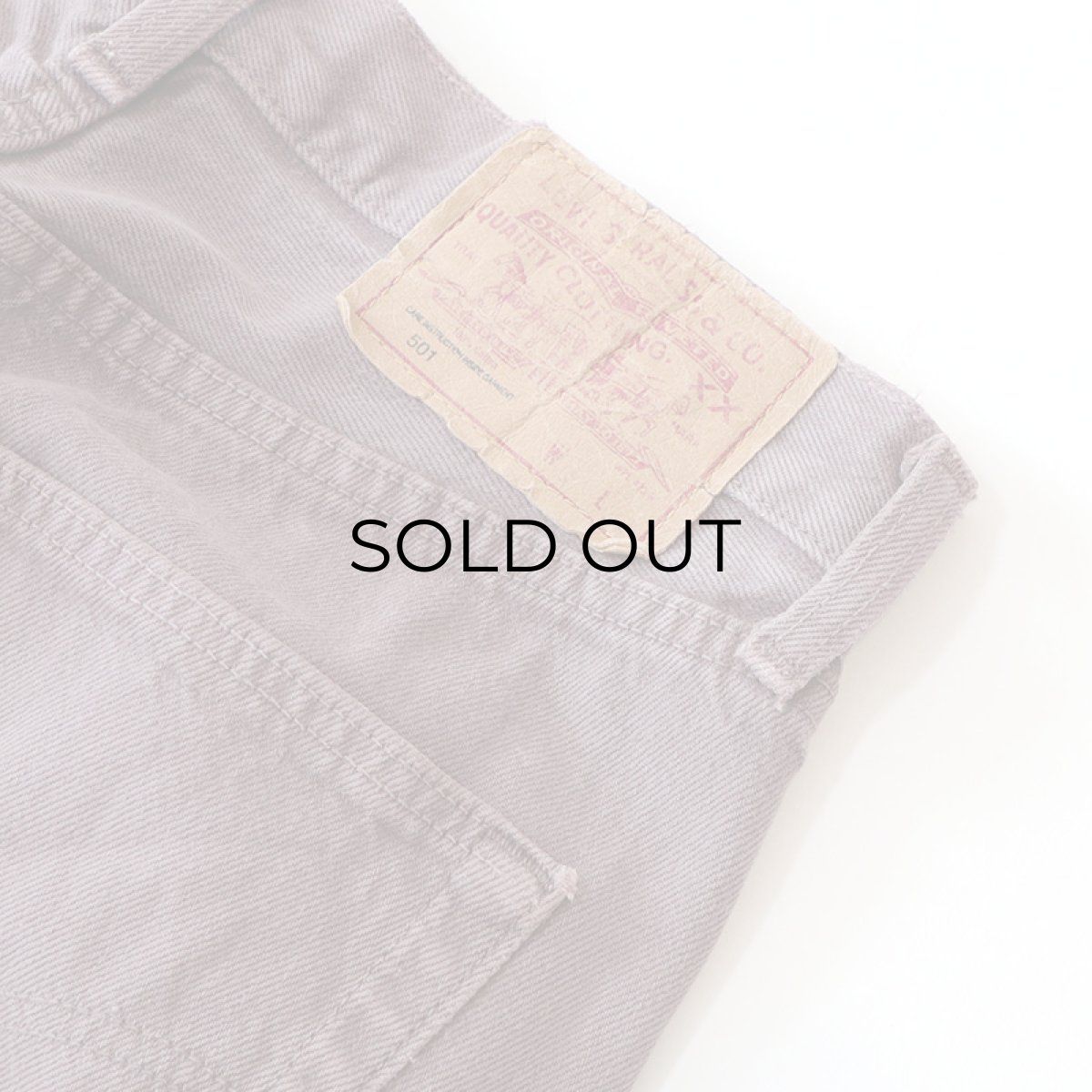 画像8: LEVI'S 501 OVER DYED DENIM PANTS "made in USA" 【Purple  W31 程度】 (8)