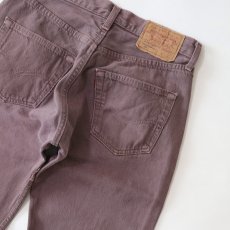 画像7: LEVI'S 501 OVER DYED DENIM PANTS "made in USA" 【Purple  W31 程度】 (7)