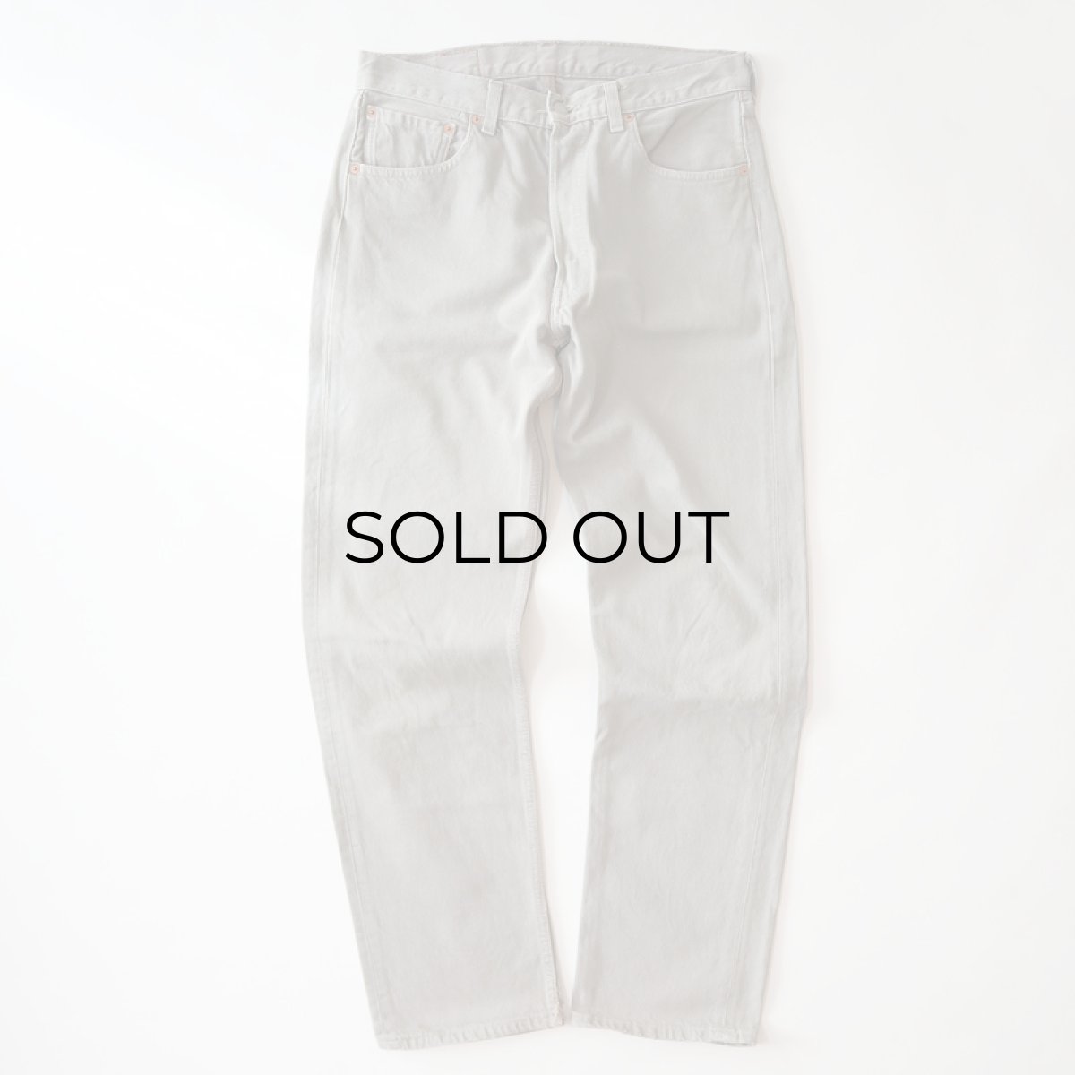 画像2: LEVI'S 501 OVER DYED DENIM PANTS "made in USA" 【Gray  W33 程度】 (2)