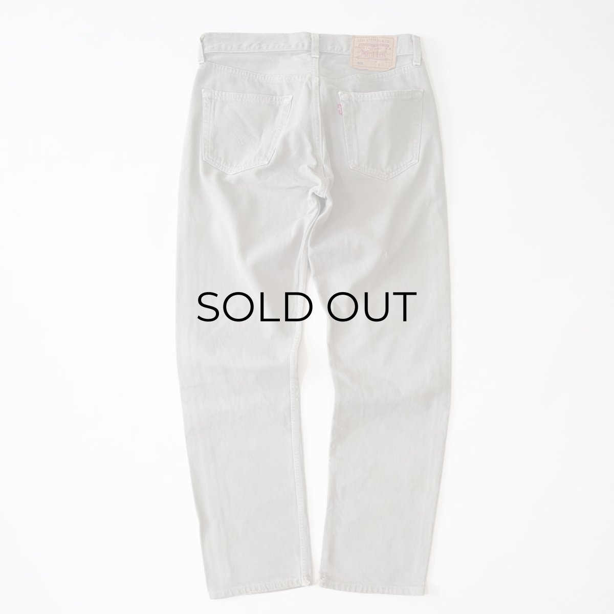 画像4: LEVI'S 501 OVER DYED DENIM PANTS "made in USA" 【Gray  W33 程度】 (4)