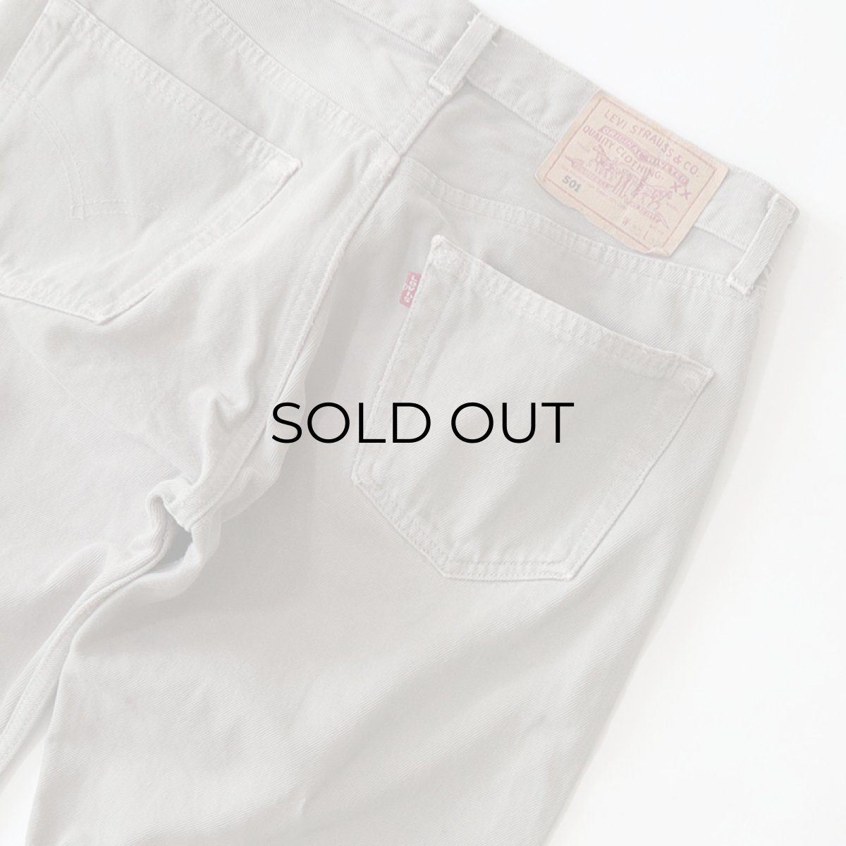 画像7: LEVI'S 501 OVER DYED DENIM PANTS "made in USA" 【Gray  W33 程度】 (7)