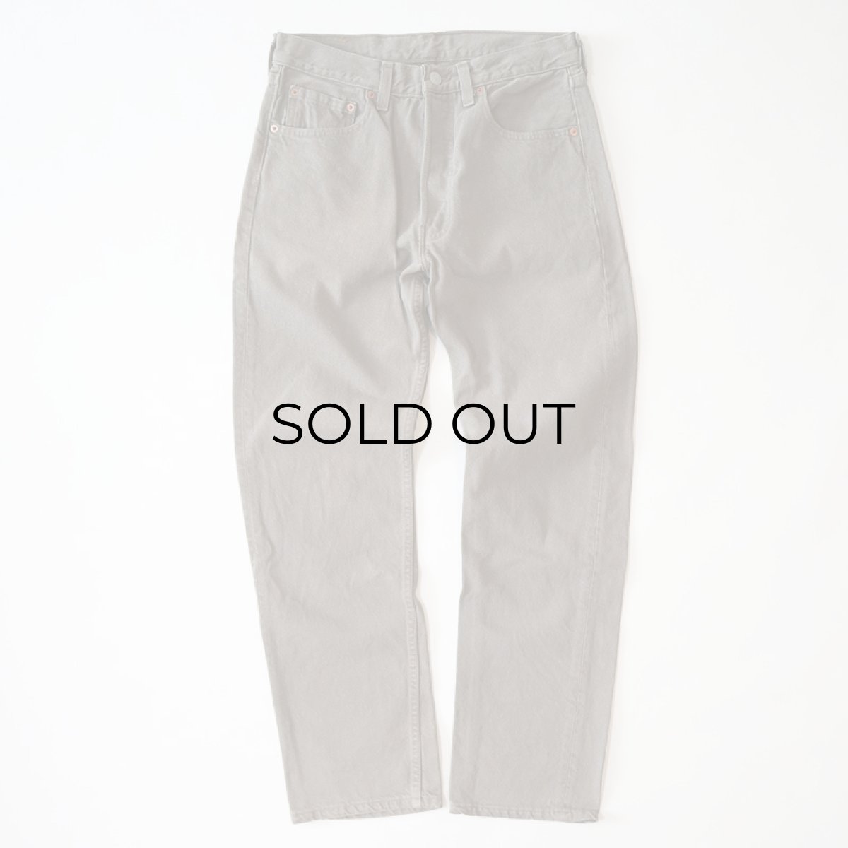 画像1: LEVI'S 501 OVER DYED DENIM PANTS "made in USA" 【Gray Beige  W31 程度】 (1)