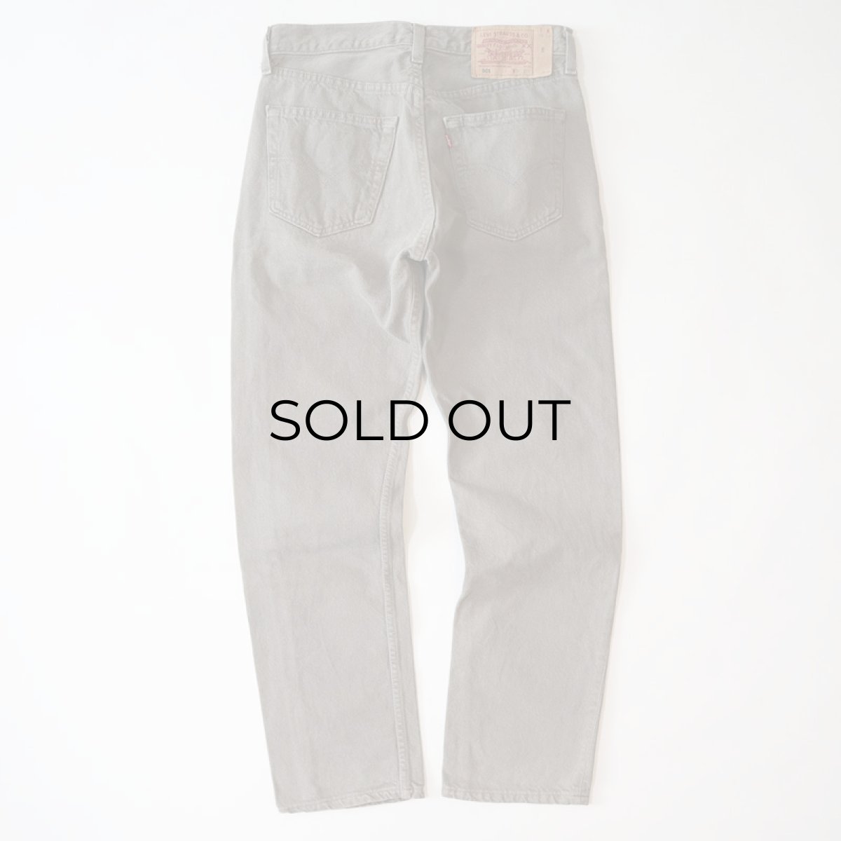 画像3: LEVI'S 501 OVER DYED DENIM PANTS "made in USA" 【Gray Beige  W31 程度】 (3)