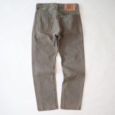 画像3: LEVI'S 501 OVER DYED DENIM PANTS "made in USA" 【Gray Beige  W31 程度】 (3)