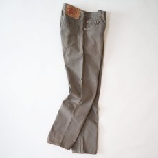 画像2: LEVI'S 501 OVER DYED DENIM PANTS "made in USA" 【Gray Beige  W31 程度】 (2)