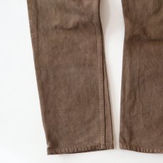画像6: LEVI'S 501 OVER DYED DENIM PANTS "made in USA" 【Brown  W30 程度】 (6)