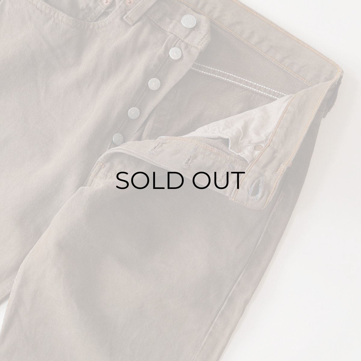 画像5: LEVI'S 501 OVER DYED DENIM PANTS "made in USA" 【Brown  W30 程度】 (5)