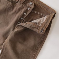 画像5: LEVI'S 501 OVER DYED DENIM PANTS "made in USA" 【Brown  W30 程度】 (5)