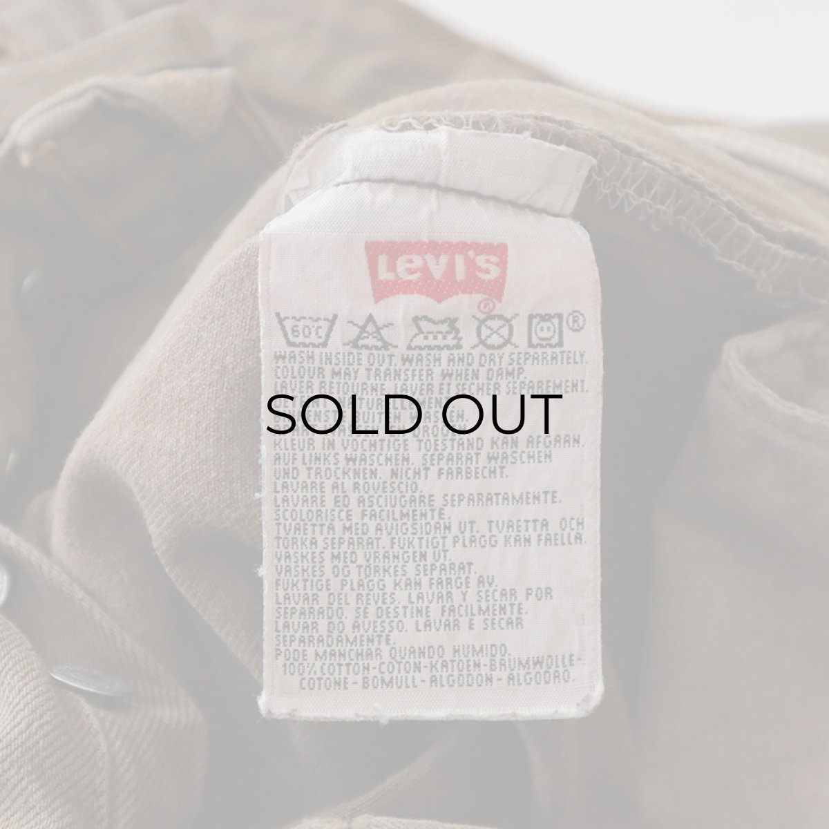 画像10: LEVI'S 501 OVER DYED DENIM PANTS "made in USA" 【Brown  W30 程度】 (10)
