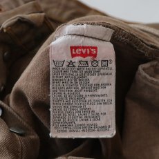 画像10: LEVI'S 501 OVER DYED DENIM PANTS "made in USA" 【Brown  W30 程度】 (10)