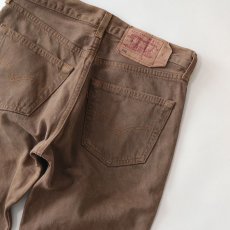 画像7: LEVI'S 501 OVER DYED DENIM PANTS "made in USA" 【Brown  W30 程度】 (7)