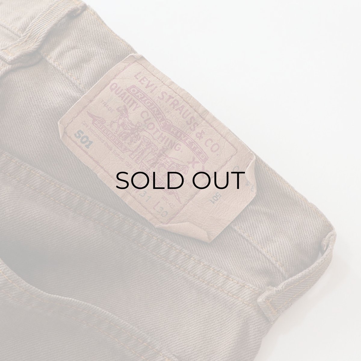 画像8: LEVI'S 501 OVER DYED DENIM PANTS "made in USA" 【Brown  W30 程度】 (8)